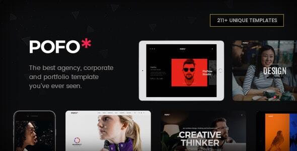 Pofo - Creative Agency, Corporate and Portfolio Multi-purpose Template